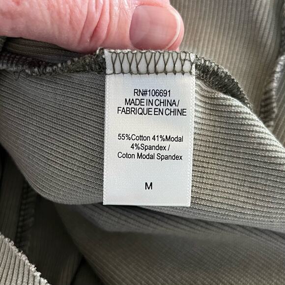 Young Fabulous Broke Stretchy Gray Ribbed Sleeveless Racerback Midi Dress SM/Med - Picture 10 of 12